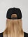Бейсболка Snapback с прямым козырьком, черная